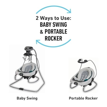 Comfy Graco DuetSoothe Swing and Rocker for Infants