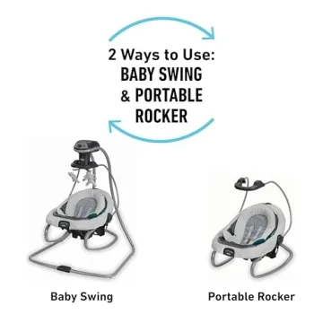 Comfy Graco DuetSoothe Swing and Rocker for Infants