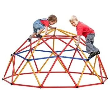 JAXPETY Kids Climbing Dome, Outdoor Jungle Gym for Kids Ages 4-8, 7FT Geometric Climbing Playground ...