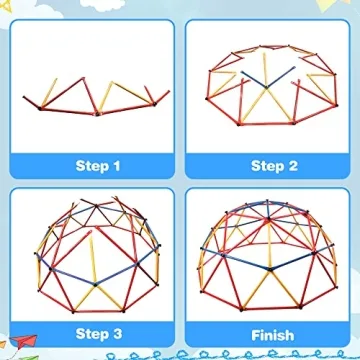 JAXPETY Climbing Dome for Kids Age 4-8, Outdoor Fun