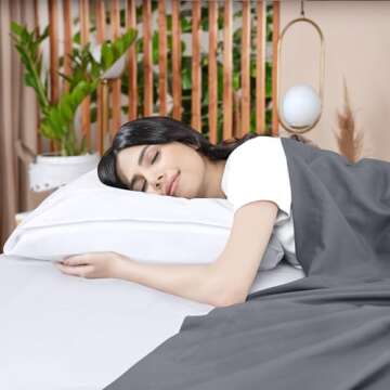 Utopia Bedding Flat Sheets 6 Pack King Size Grey Soft