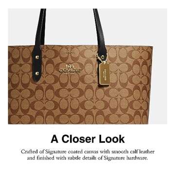 Stylish COACH Town Tote Bag - Spacious and Elegant