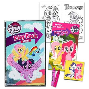 My Little Pony Mini Party Favors Set for Kids - Bundle with 24 Mini MLP Grab n Go Play Packs with Co...
