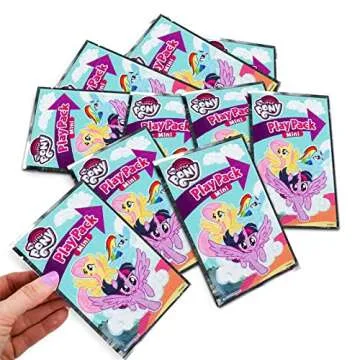 My Little Pony Mini Party Favors Set for Kids - Bundle with 24 Mini MLP Grab n Go Play Packs with Coloring Pages, Stickers and More (My Little Pony Birthday Party Supplies)