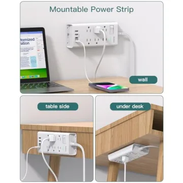 Addtam Surge Protector Power Strip with 10 Ports
