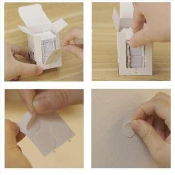 aiyawen 600PCS Double Sided Glue Dots,Upgraded Removable Adhesive Dots with Tiny Handle, Sticky Moun...