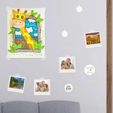 aiyawen 600PCS Double Sided Glue Dots,Upgraded Removable Adhesive Dots with Tiny Handle, Sticky Mounting Tape for Poster Picture Wall Hanging/Birthday Decoration/Art Craft 0.79"