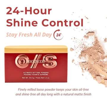 One Size Ultimate Blurring Setting Powder Full- Translucent - for Fair to Dark Skin Tones, 1.2 Ounce...