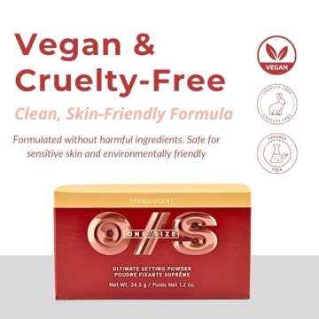 One Size Ultimate Blurring Setting Powder Full- Translucent - for Fair to Dark Skin Tones, 1.2 Ounce (Pack of 1)