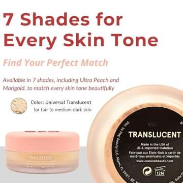 One Size Ultimate Blurring Setting Powder Full- Translucent - for Fair to Dark Skin Tones, 1.2 Ounce (Pack of 1)