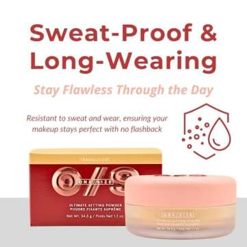 One Size Ultimate Blurring Setting Powder Full- Translucent - for Fair to Dark Skin Tones, 1.2 Ounce (Pack of 1)