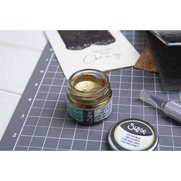 Sizzix Gold, Effectz Luster Wax 664809, Metallic Gilding Polish, 20ml, 0.67 Fl Oz (Pack of 1)
