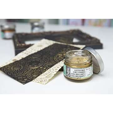 Sizzix Gold, Effectz Luster Wax 664809, Metallic Gilding Polish, 20ml, 0.67 Fl Oz (Pack of 1)