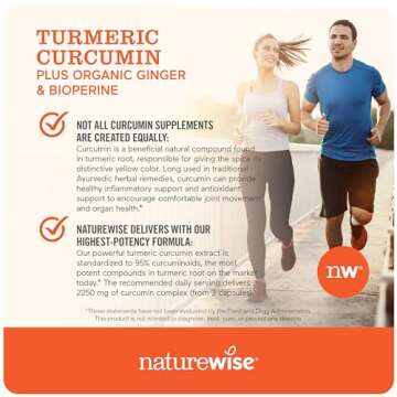 NatureWise Curcumin Turmeric 2250mg for Joint Health & Absorption