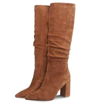 Stylish Ouepiano Women's Knee High Boots for Fall
