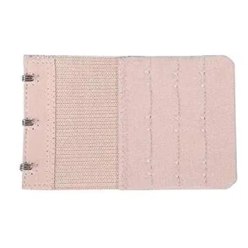 KTOBTEL Bra Extender 3 Hooks 3 Rows Elastic Bra Band Hook Strap Extensions for Women, Pack of 4 (Multicolor)