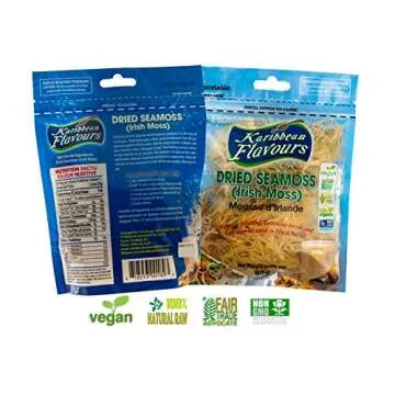 Dried Sea Moss (3 Oz (pack of 2)) - Caribbean Superfood - Wildcrafted Seedstock - Ethically Harvested - Makes 4 Quarts Gel