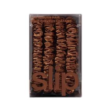 slip Silk Skinny Scrunchies | 100% Mulberry Silk, Anti-Crease, Gentle on Hair, Reduces Breakage | Stylish & Durable, Ideal for All Hair Types