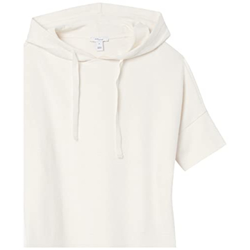 Daily Ritual Women's Cozy Hooded Short-Sleeve Shirt