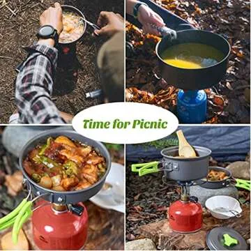 Lightweight Portable Camp Cooking Set for Outdoor Adventures