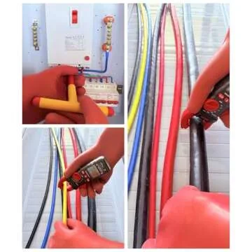 16kV Electrical Gloves Size 10 Rubber Thick Not for Dexterous Work High Voltage Electric Insulated Electrician Safety Shock Proof Lineman Long Red HV 16000VAC EV Hybrid Glove Water Proof