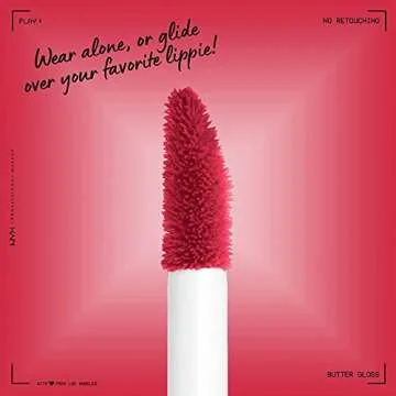 NYX PROFESSIONAL MAKEUP Butter Gloss, Non-Sticky Lip Gloss - Red Velvet (Deep Red)