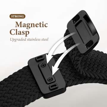 Comfortable Braided Apple Watch Bands with Magnetic Clasp