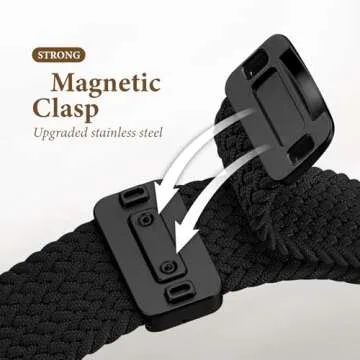 Comfortable Braided Apple Watch Bands with Magnetic Clasp