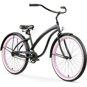 Firmstrong Bella Classic Single Speed Beach Cruiser Bicycle - Stylish & Comfortable