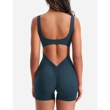 YEOREO Backless Workout Jumpsuit for Women