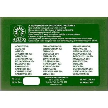 36 Homeopathic Remedy Travel Kit