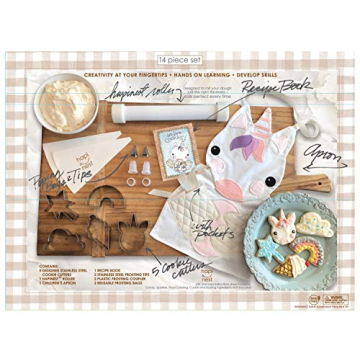 Hapinest Unicorn Cookies Baking Set for Kids Fun Activity