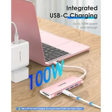 Lention USB C Hub with HDMI and 3 USB Ports - 100W PD