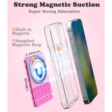 BBD Suction Cup Phone Mount - Magnetic & Portable for Selfies