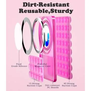 BBD Suction Cup Phone Mount - Magnetic & Portable for Selfies