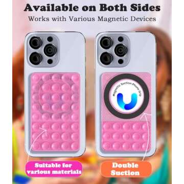 BBD Suction Cup Phone Mount - Magnetic & Portable for Selfies