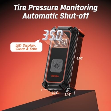 OlarHike Cordless Tire Inflator - 12V & Portable