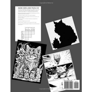 Magellan's Maine Coon Cat Activity Book: Enriching Puzzles, Coloring, and Maine Coon Cat Facts for K...