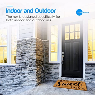 Stylish PLUS Haven Coco Coir Door Mat - Eco-Friendly & Durable
