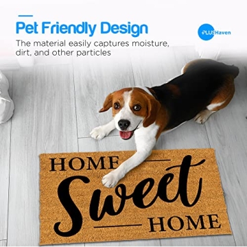 Stylish PLUS Haven Coco Coir Door Mat - Eco-Friendly & Durable
