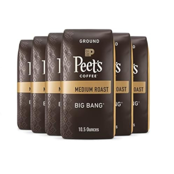 Peet's Coffee Big Bang Medium Roast - 63 Ounces of Flavor (6 Bags)