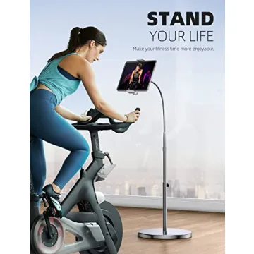 Lamicall Tablet Floor Stand Gooseneck Mount with Adjustable Height