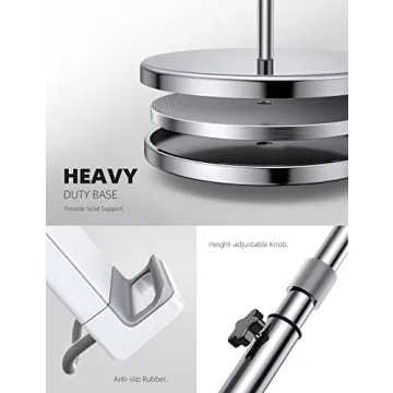 Lamicall Tablet Floor Stand Gooseneck Mount with Adjustable Height