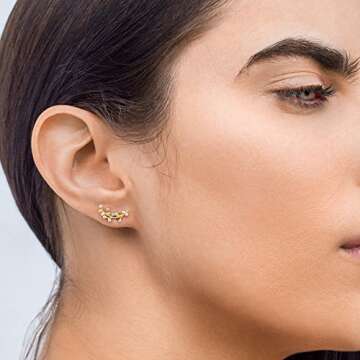 14k Gold Braided Huggie Hoop Earrings for Women | Gold Chunky Hoops | Gold Huggie Earrings for Women | 14 karat Gold Hoop Earrings | Chunky Gold Hoop Earrings | Chunky Gold Hoops Earrings for Women