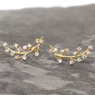 14k Gold Braided Huggie Hoop Earrings for Women | Gold Chunky Hoops | Gold Huggie Earrings for Women | 14 karat Gold Hoop Earrings | Chunky Gold Hoop Earrings | Chunky Gold Hoops Earrings for Women