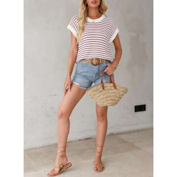 EVALESS Cap Sleeve Knit Sweater: Stylish Comfort for Spring