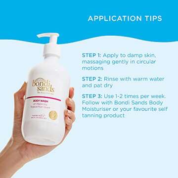 Bondi Sands Tropical Rum Body Wash | pH Balanced Formula Helps Prolong Your Tan and Gently Cleanses + Softens with Aloe Vera | 17 Oz/500 mL…