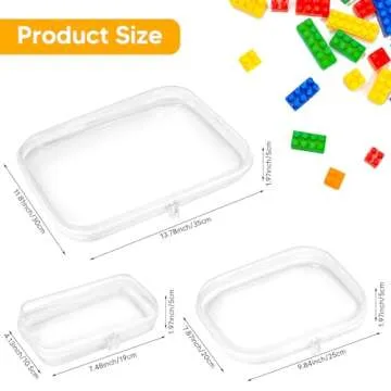 3 Pcs Clear Hard Zipper Pouch, Hard PVC Plastic Cosmetic Travel Bag with Zipper, Portable Travel Org...