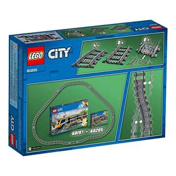 LEGO City Tracks 60205 - 20 Pieces Track Expansion Set for Kids