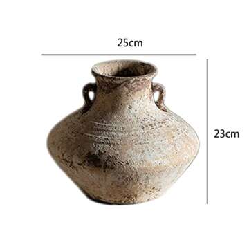 Accessories 22 Retro Handmade Vase - Japanese-Style Pottery for Flowers